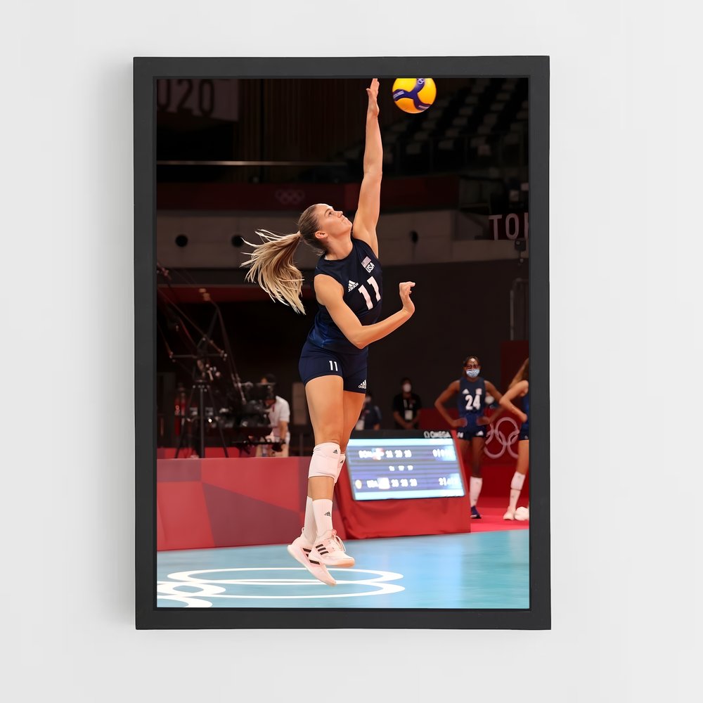 Poster L'Atterrissage Parfait – affiche Volleyball (vue 2)